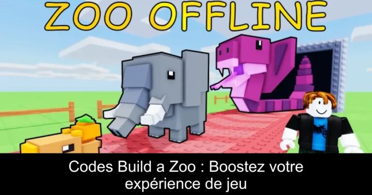 Codes Build a Zoo : Boostez votre expérience de jeu