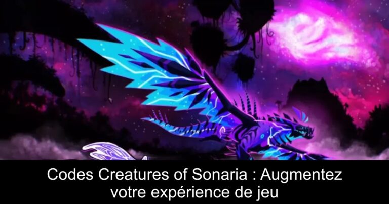 Codes Creatures of Sonaria : Augmentez votre expérience de jeu