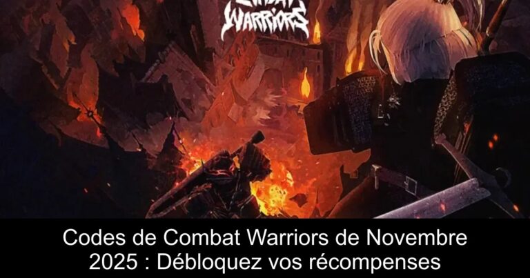 Codes de Combat Warriors de Novembre 2025 : Débloquez vos récompenses
