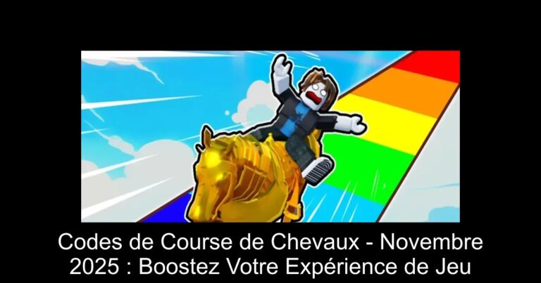 Codes de Course de Chevaux - Novembre 2025 : Boostez Votre Expérience de Jeu
