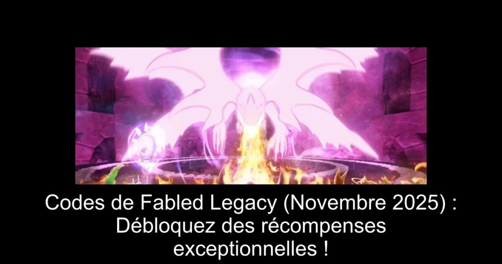 Codes de Fabled Legacy (Novembre 2025) : Débloquez des récompenses exceptionnelles !