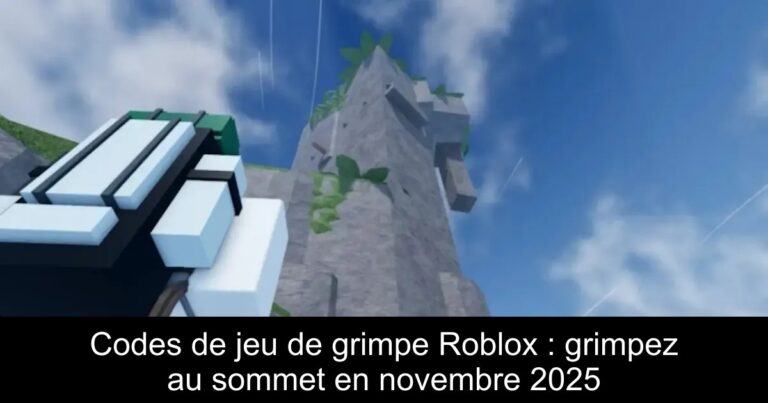 Codes de jeu de grimpe Roblox : grimpez au sommet en novembre 2025