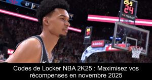 Codes de Locker NBA 2K25 : Maximisez vos récompenses en novembre 2025