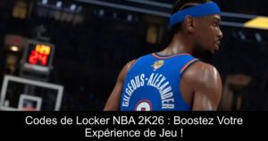 Codes de Locker NBA 2K26 : Boostez Votre Expérience de Jeu !