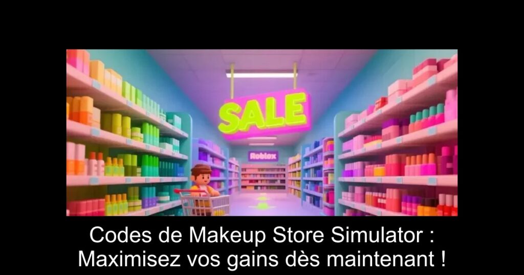 Codes de Makeup Store Simulator : Maximisez vos gains dès maintenant !