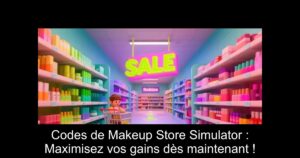 Codes de Makeup Store Simulator : Maximisez vos gains dès maintenant !