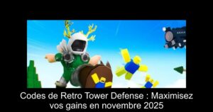 Codes de Retro Tower Defense : Maximisez vos gains en novembre 2025