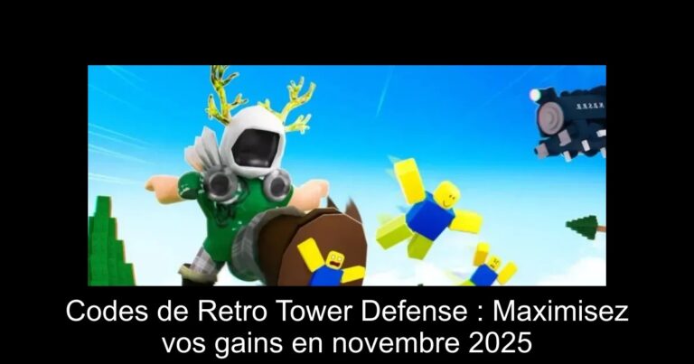 Codes de Retro Tower Defense : Maximisez vos gains en novembre 2025