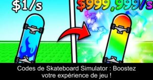 Codes de Skateboard Simulator : Boostez votre expérience de jeu !