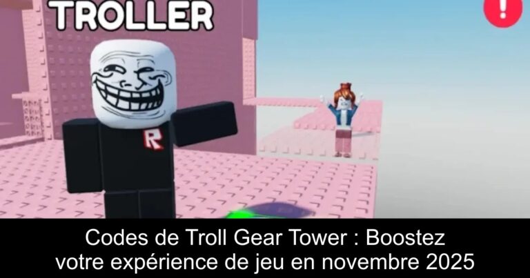 Codes de Troll Gear Tower : Boostez votre expérience de jeu en novembre 2025