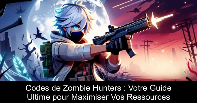 Codes de Zombie Hunters : Votre Guide Ultime pour Maximiser Vos Ressources