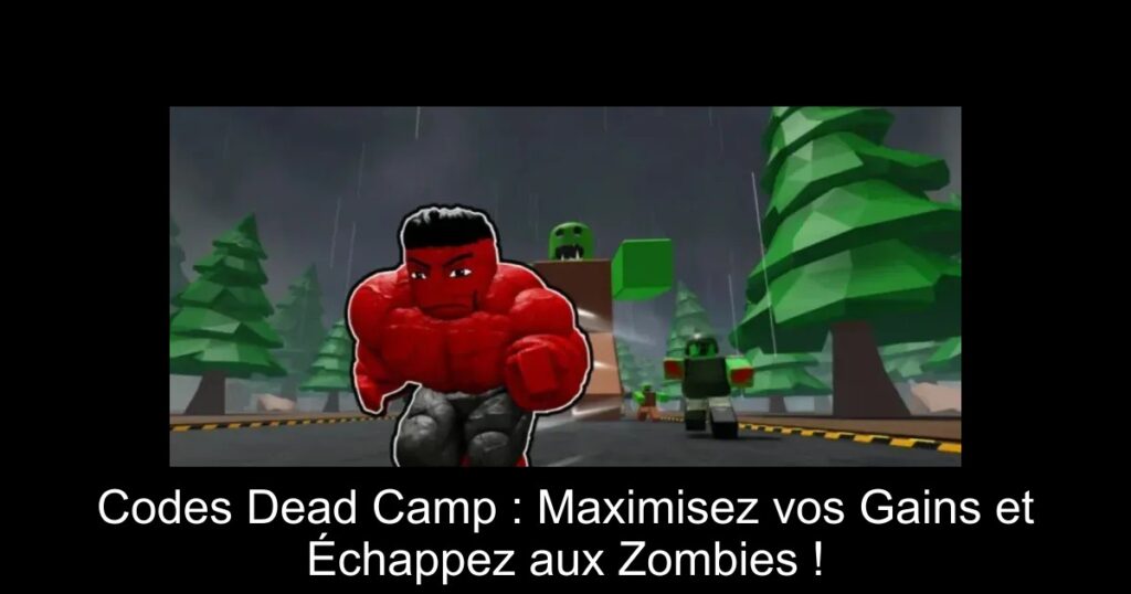 Codes Dead Camp : Maximisez vos Gains et Échappez aux Zombies !