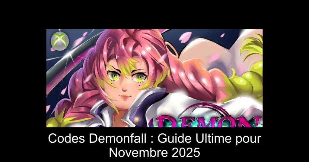 Codes Demonfall : Guide Ultime pour Novembre 2025