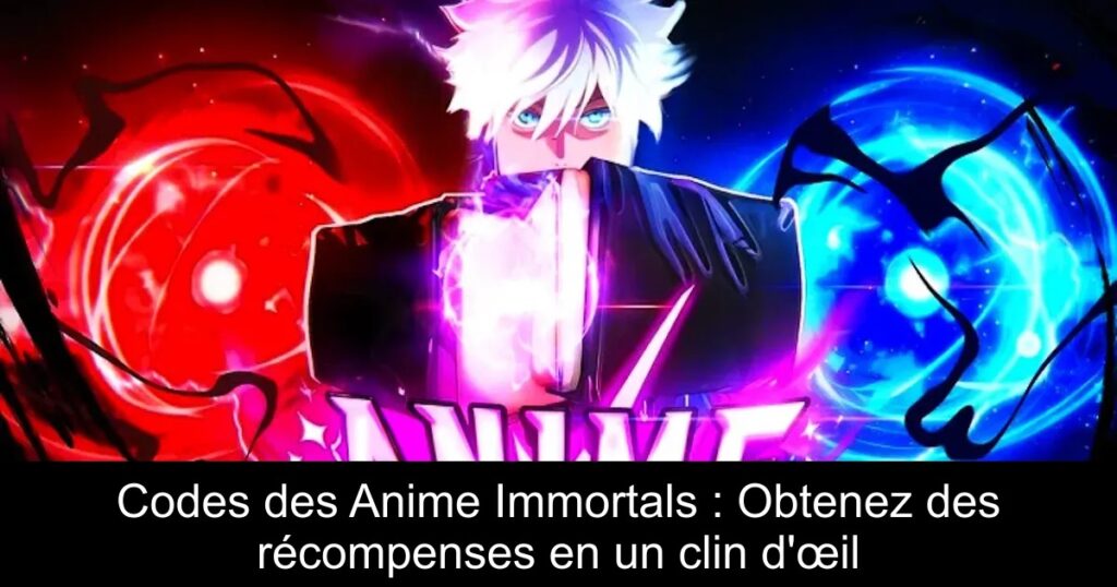 Codes des Anime Immortals : Obtenez des récompenses en un clin d&rsquo;œil