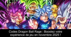 Codes Dragon Ball Rage : Boostez votre expérience de jeu en novembre 2025 !