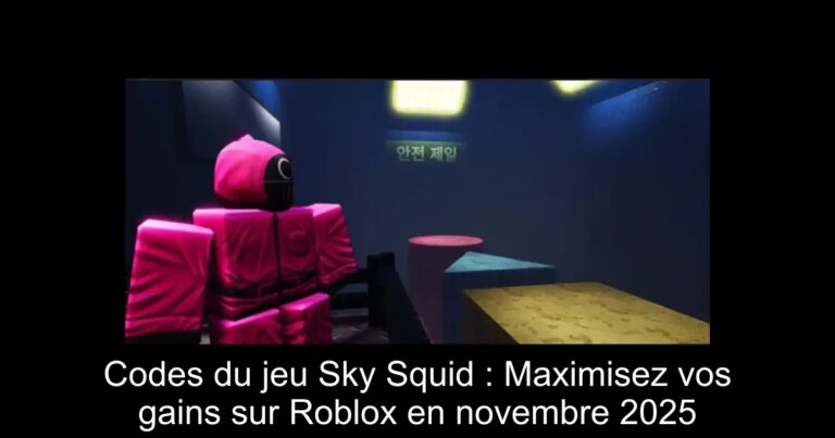 Codes du jeu Sky Squid : Maximisez vos gains sur Roblox en novembre 2025