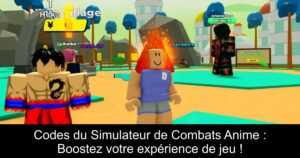 Codes du Simulateur de Combats Anime : Boostez votre expérience de jeu !