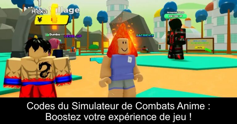 Codes du Simulateur de Combats Anime : Boostez votre expérience de jeu !