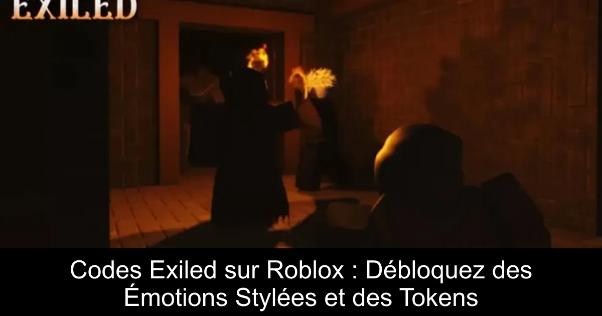 Codes Exiled sur Roblox : Débloquez des Émotions Stylées et des Tokens