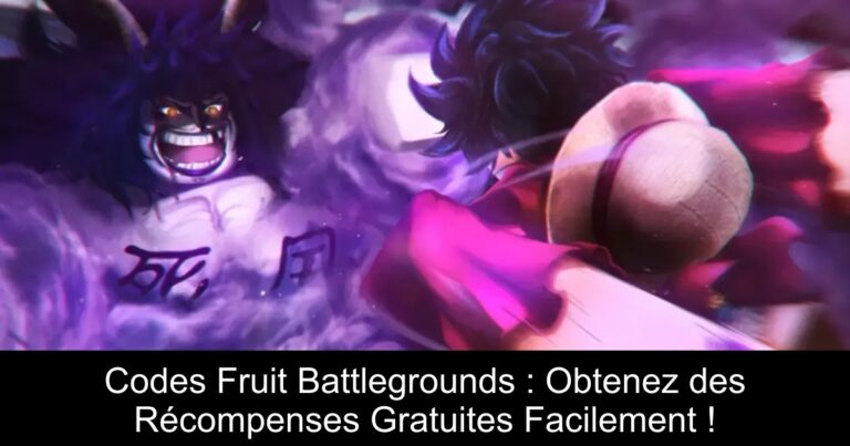 Codes Fruit Battlegrounds : Obtenez des Récompenses Gratuites Facilement !