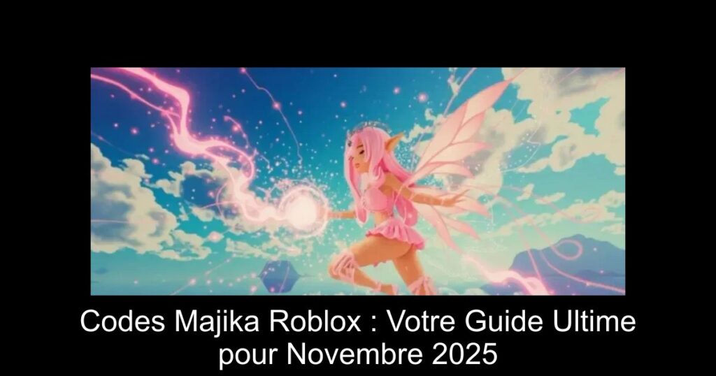 Codes Majika Roblox : Votre Guide Ultime pour Novembre 2025