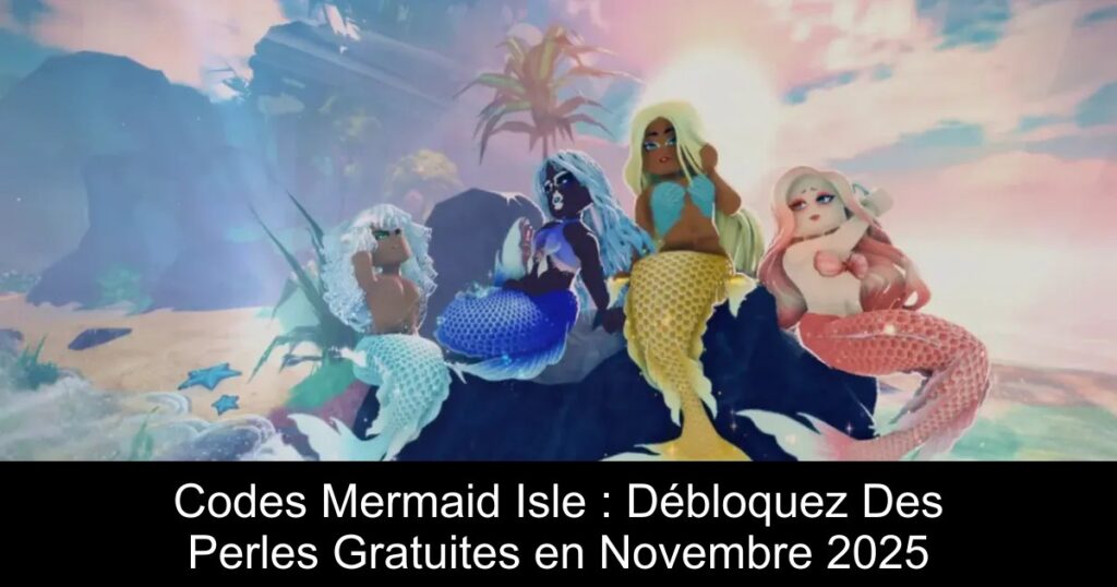 Codes Mermaid Isle : Débloquez Des Perles Gratuites en Novembre 2025