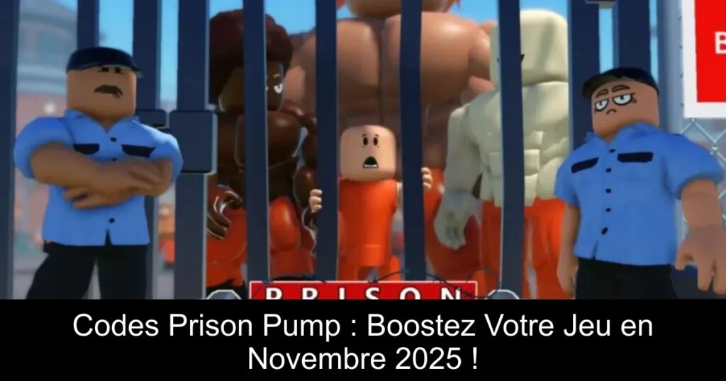 Codes Prison Pump : Boostez Votre Jeu en Novembre 2025 !