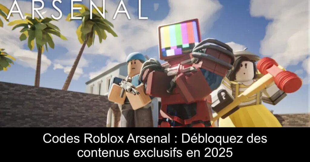 Codes Roblox Arsenal : Débloquez des contenus exclusifs en 2025