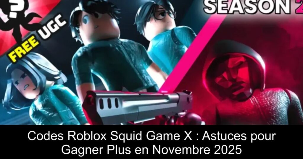 Codes Roblox Squid Game X : Astuces pour Gagner Plus en Novembre 2025