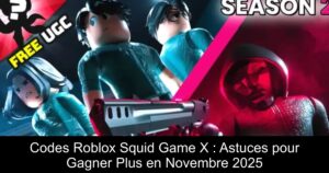 Codes Roblox Squid Game X : Astuces pour Gagner Plus en Novembre 2025