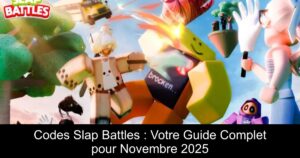 Codes Slap Battles : Votre Guide Complet pour Novembre 2025