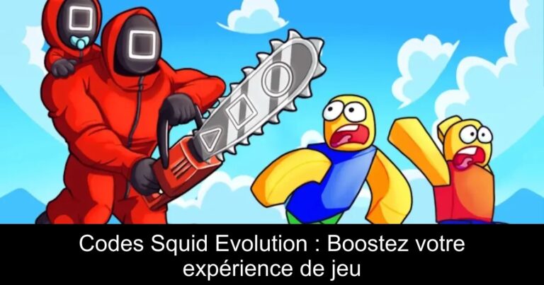 Codes Squid Evolution : Boostez votre expérience de jeu