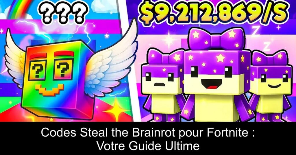 Codes Steal the Brainrot pour Fortnite : Votre Guide Ultime