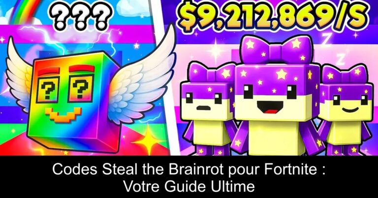 Codes Steal the Brainrot pour Fortnite : Votre Guide Ultime