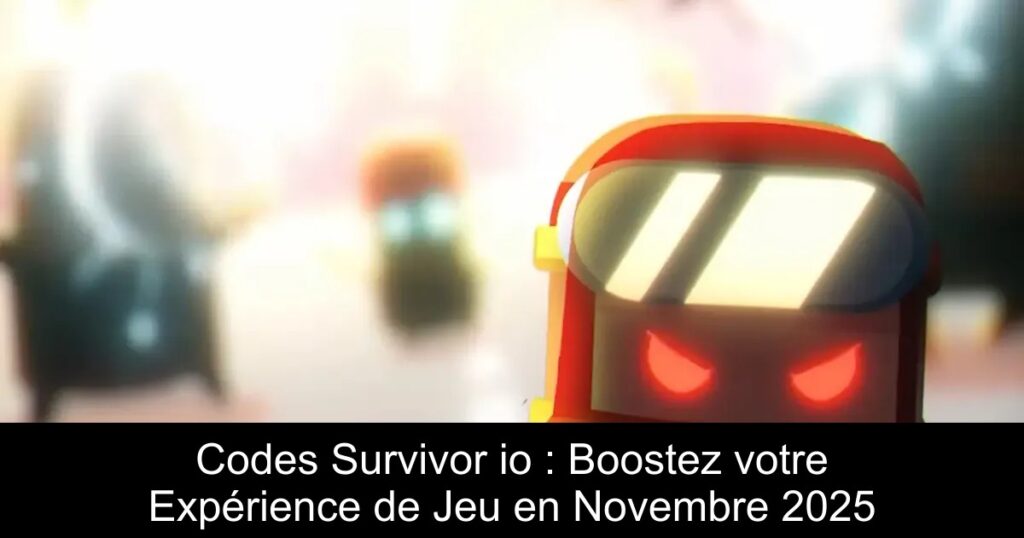 Codes Survivor io : Boostez votre Expérience de Jeu en Novembre 2025