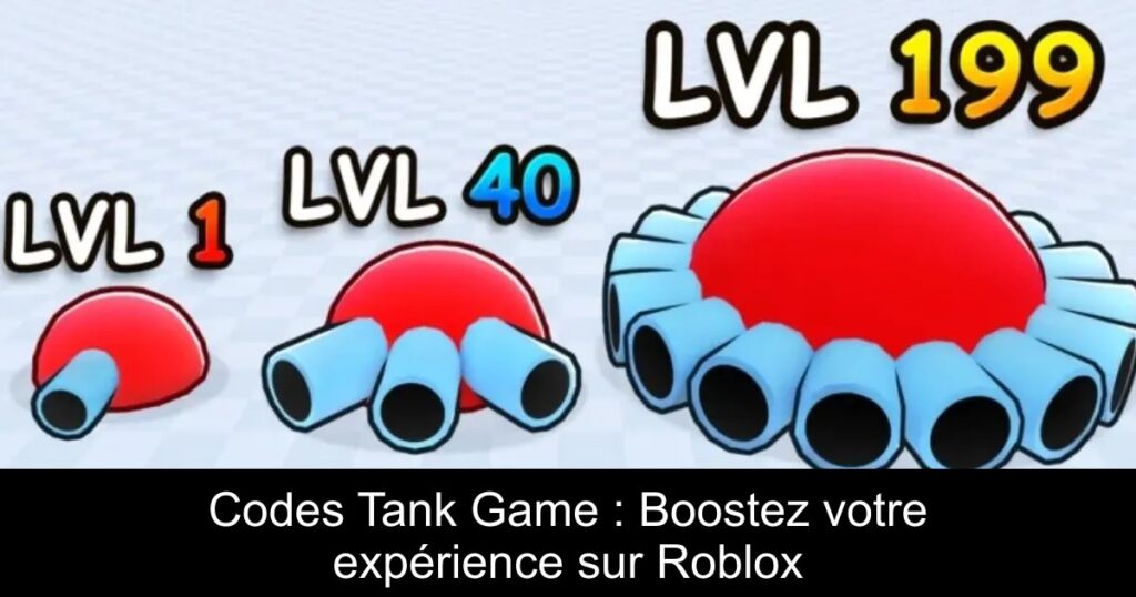 Codes Tank Game : Boostez votre expérience sur Roblox