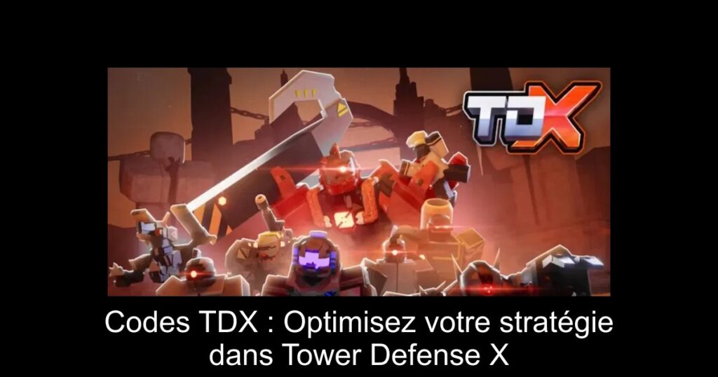 Codes TDX : Optimisez votre stratégie dans Tower Defense X