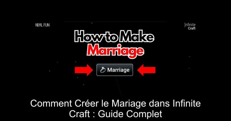 Comment Créer le Mariage dans Infinite Craft : Guide Complet