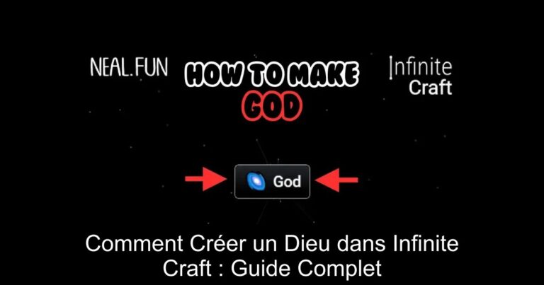 Comment Créer un Dieu dans Infinite Craft : Guide Complet