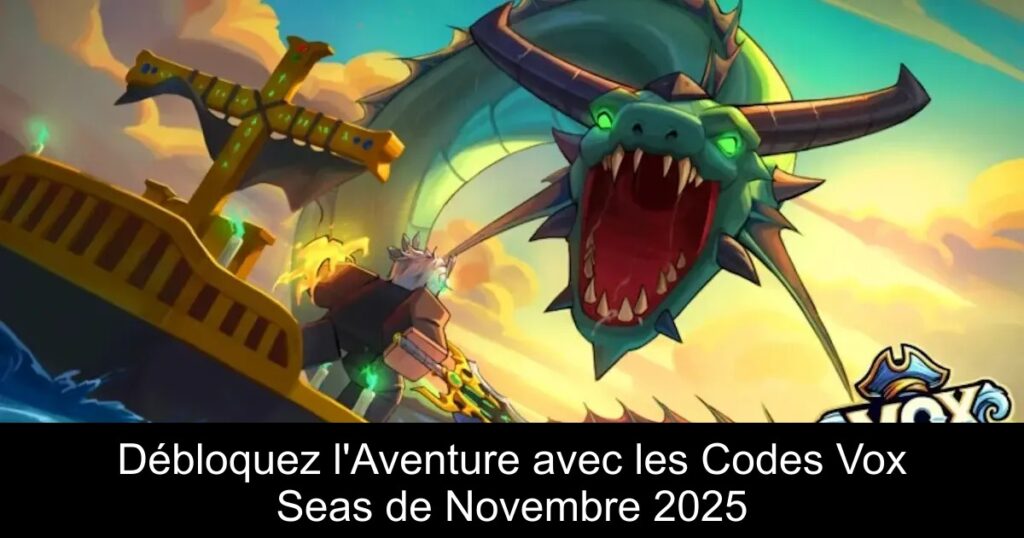 Débloquez l’Aventure avec les Codes Vox Seas de Novembre 2025
