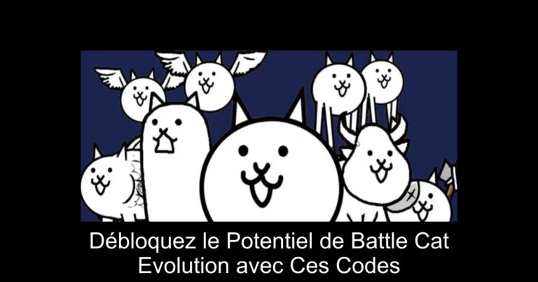 Débloquez le Potentiel de Battle Cat Evolution avec Ces Codes