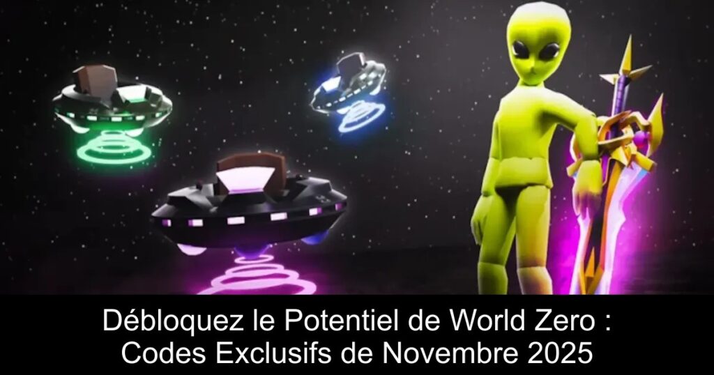 Débloquez le Potentiel de World Zero : Codes Exclusifs de Novembre 2025