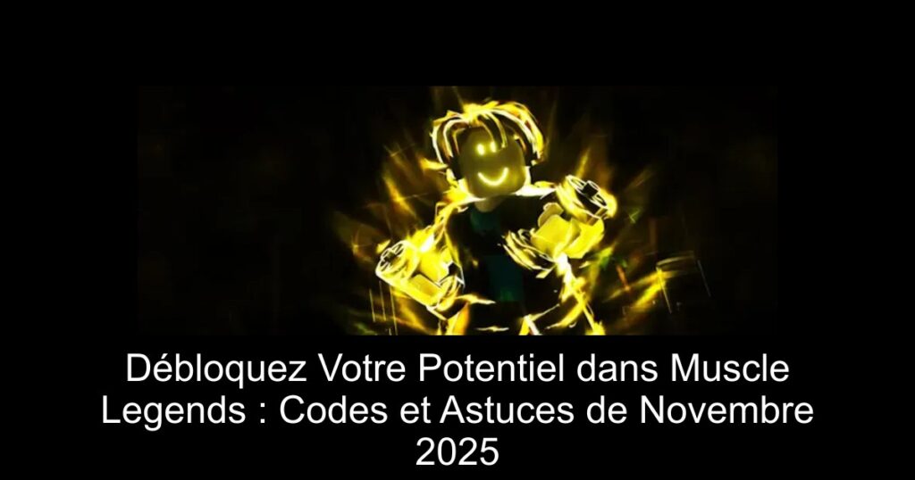 Débloquez Votre Potentiel dans Muscle Legends : Codes et Astuces de Novembre 2025