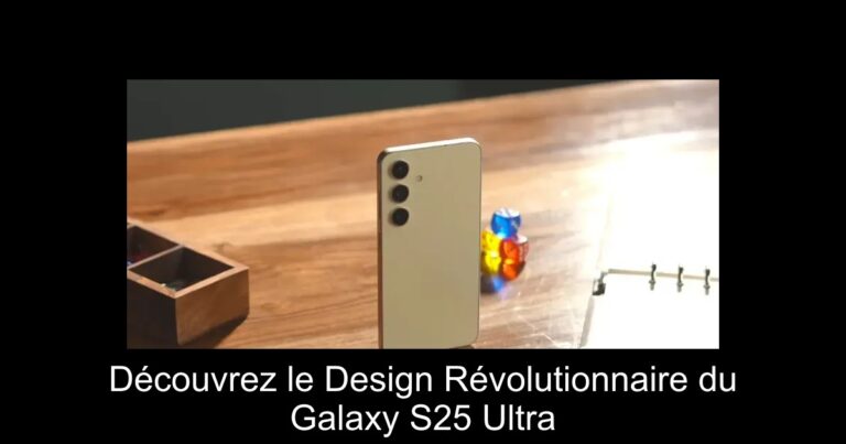 Découvrez le Design Révolutionnaire du Galaxy S25 Ultra