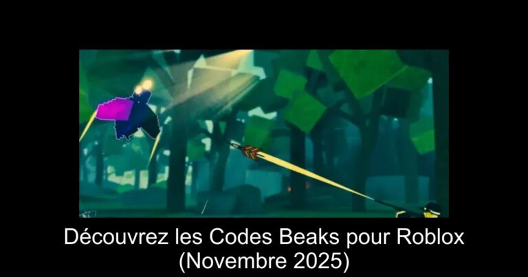 Découvrez les Codes Beaks pour Roblox (Novembre 2025)