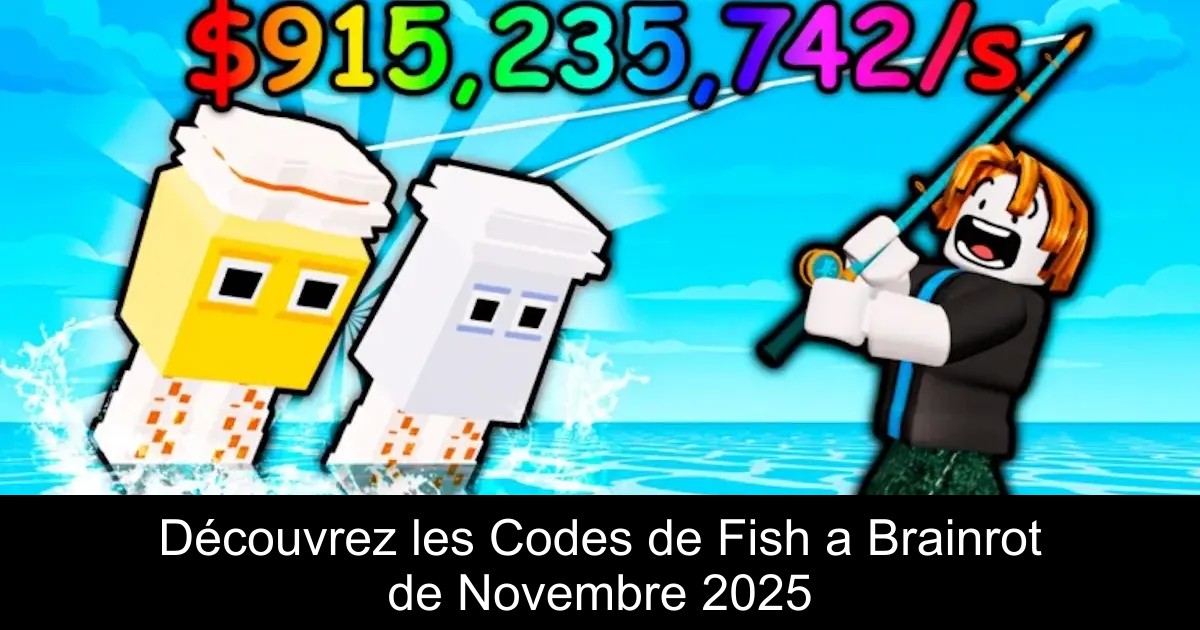 Découvrez les Codes de Fish a Brainrot de Novembre 2025