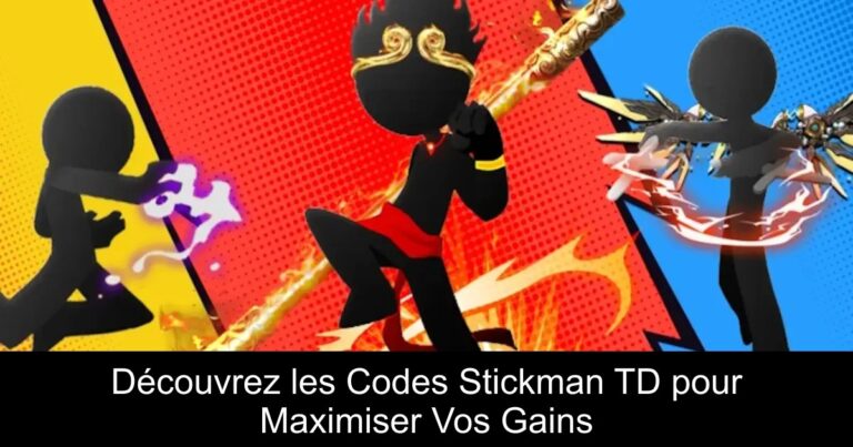 Découvrez les Codes Stickman TD pour Maximiser Vos Gains