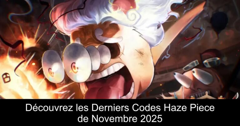 Découvrez les Derniers Codes Haze Piece de Novembre 2025