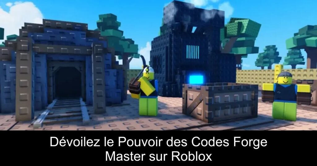 Dévoilez le Pouvoir des Codes Forge Master sur Roblox