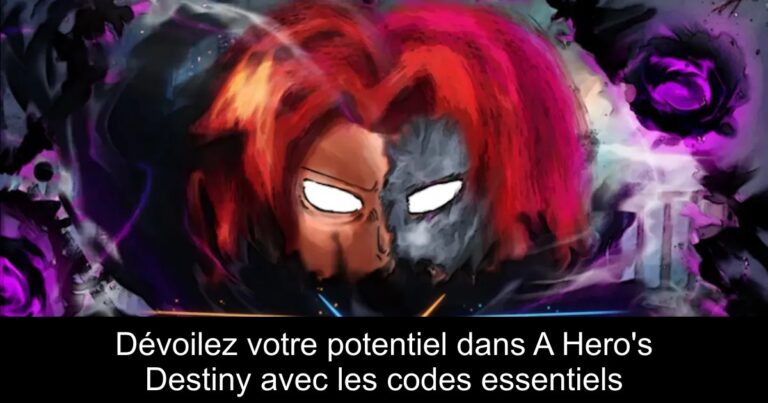 Dévoilez votre potentiel dans A Hero's Destiny avec les codes essentiels